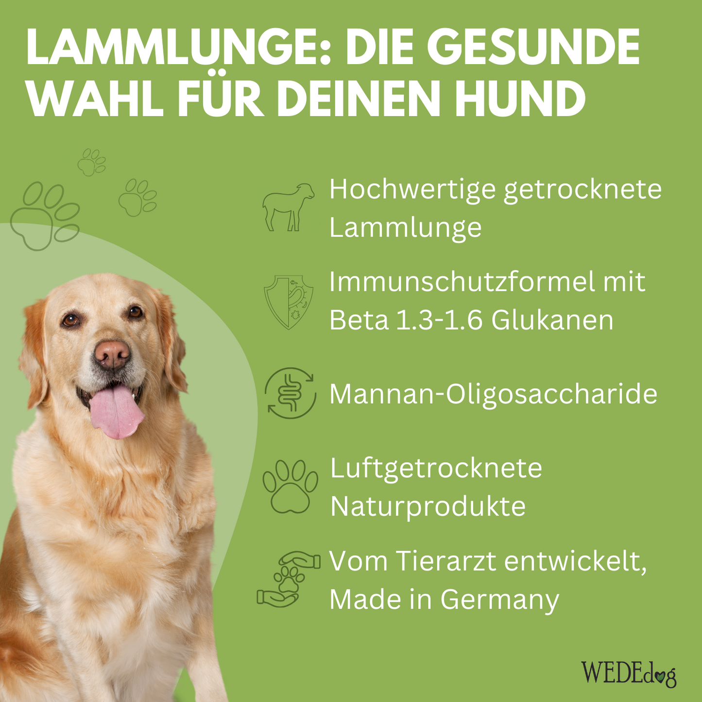 WEDEdog Lammlunge getrocknet