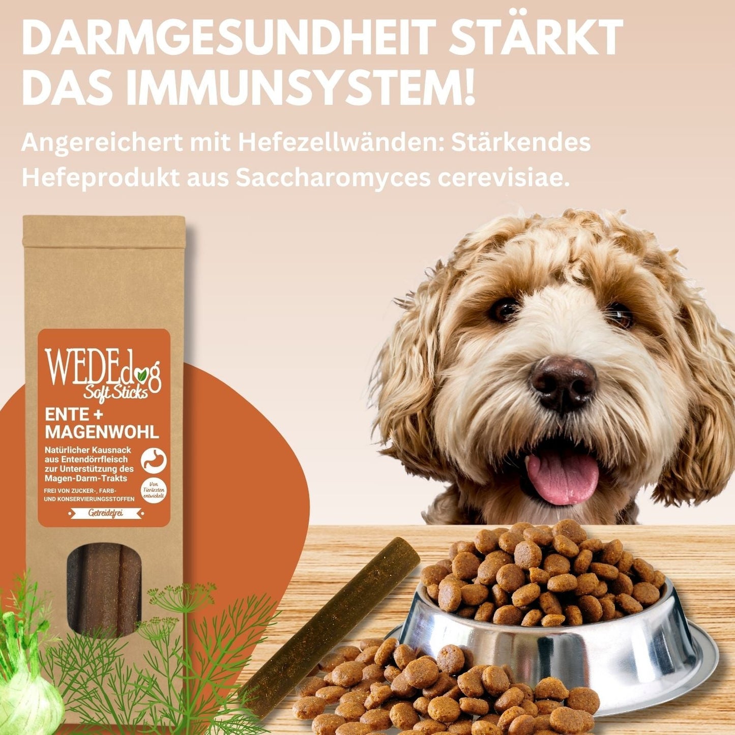 WEDEdog SOFT Sticks Ente Magenwohl Kausticks