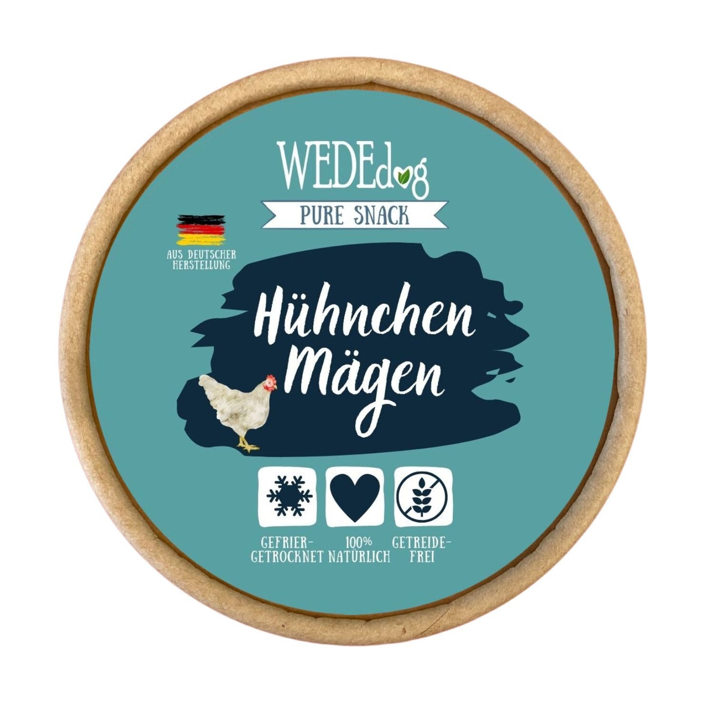 WEDEdog Pure Gefriergetrocknete Hühnchenmägen 30g