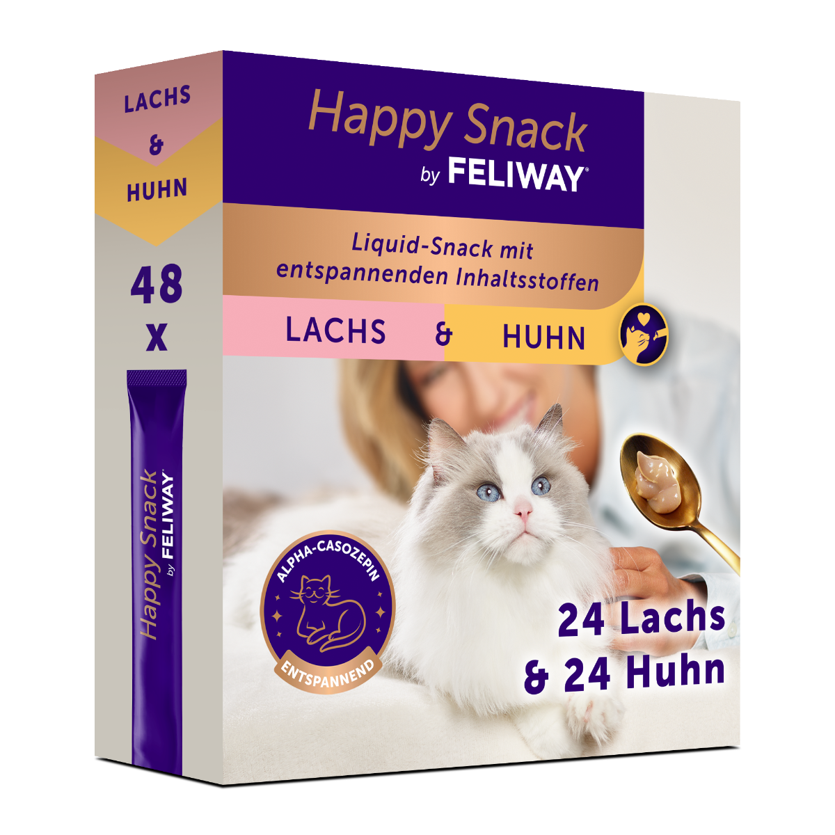 Feliway Happy Snack Huhn und Lachs XL