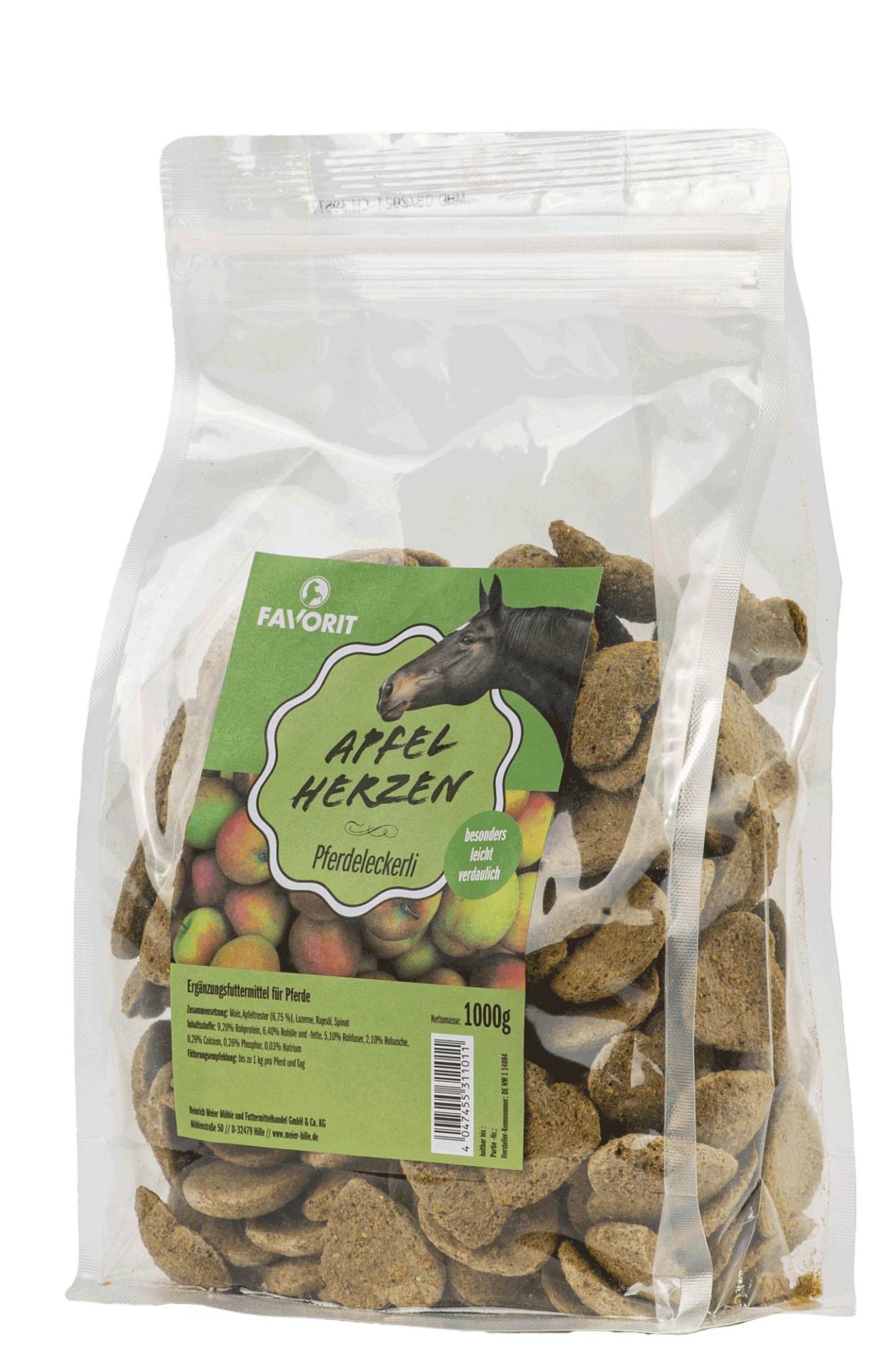 Favorit Pferdeleckerli Apfel Herzen