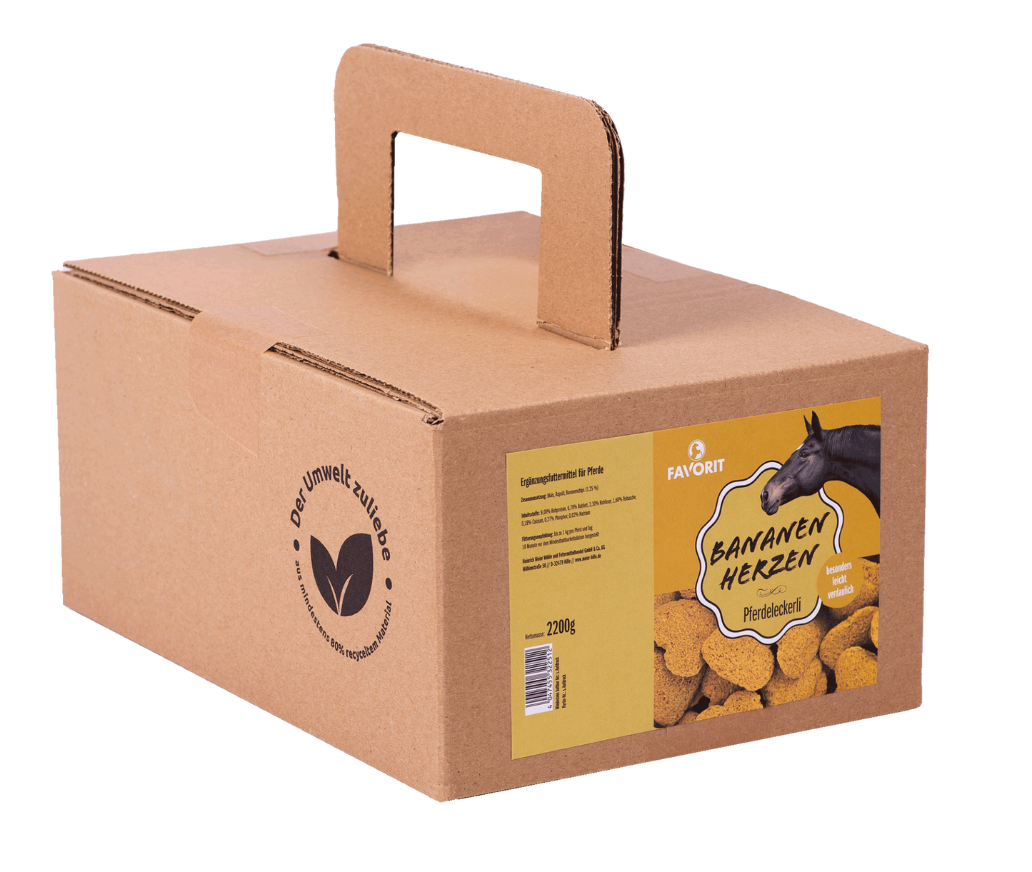 Favorit Pferdeleckerli Bananen Herzen