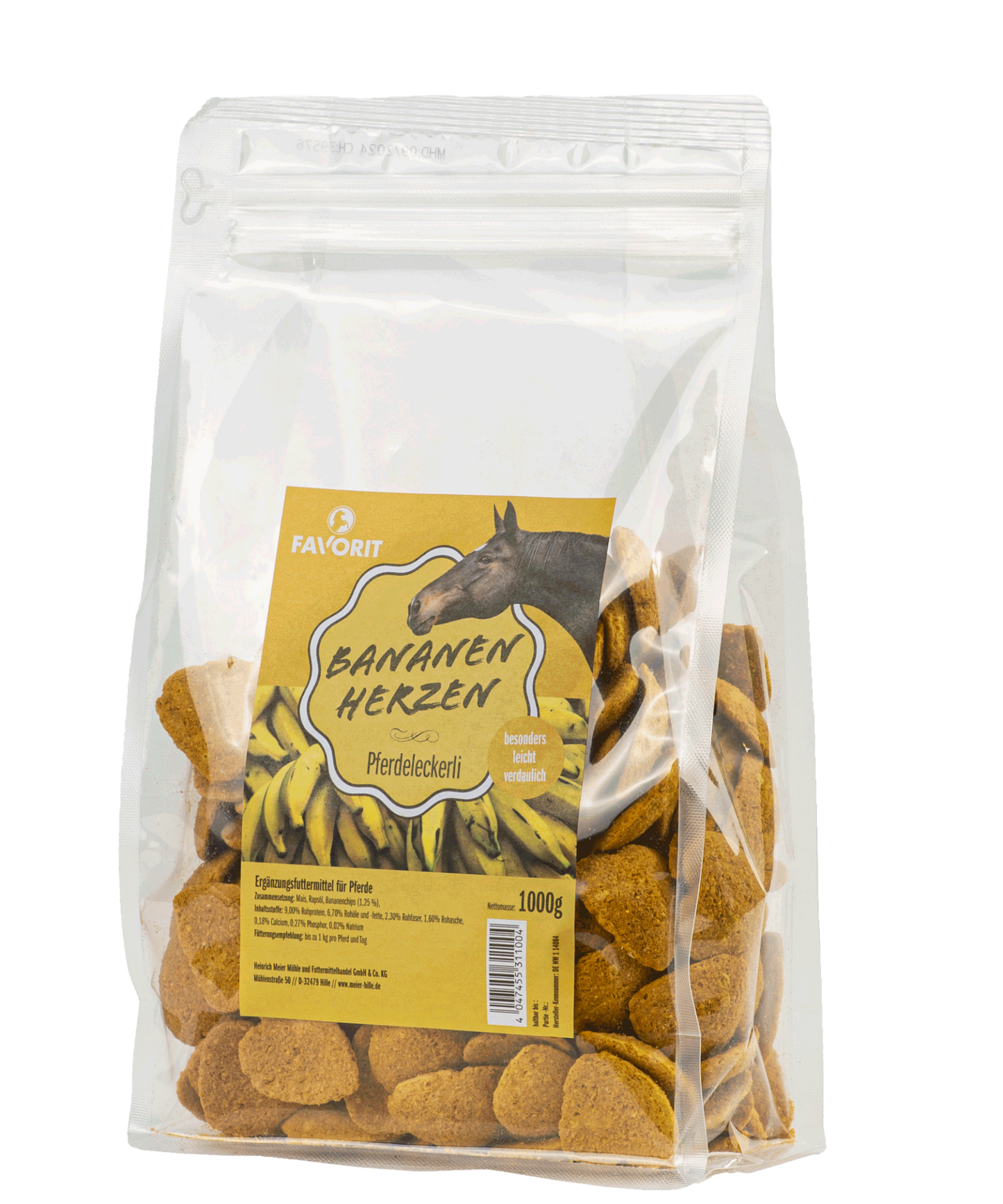 Favorit Pferdeleckerli Bananen Herzen