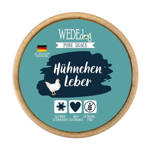 WEDEdog Pure Gefriergetrocknete Hühnchenleber 30g
