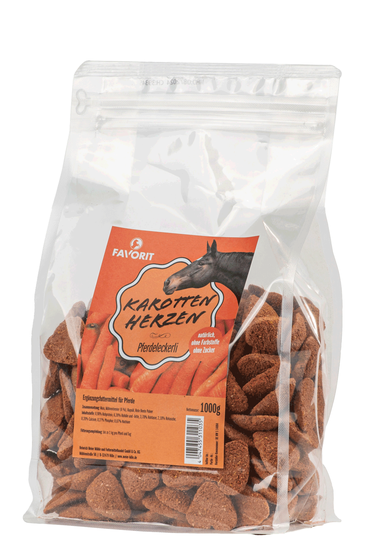 Favorit Pferdeleckerli Karotten Herzen