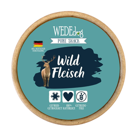 WEDEdog Pure Gefriergetrocknetes Wild Fleisch 30g