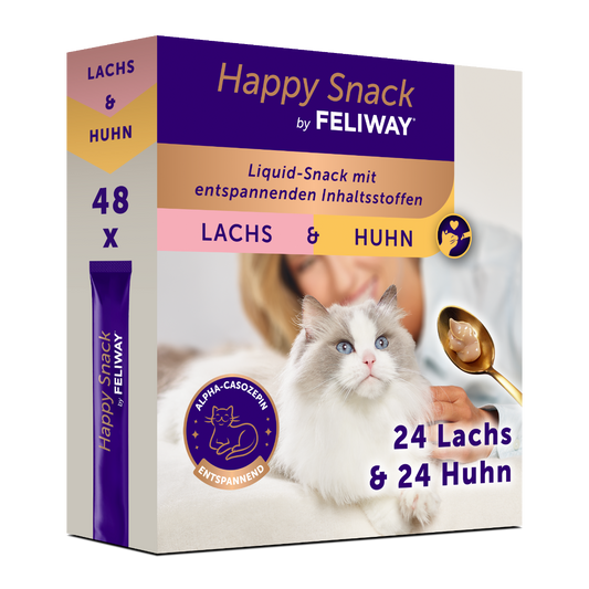 Feliway Happy Snack Huhn und Lachs XL
